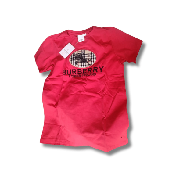 Burberry Red T-Shirt - Cruzefit - Image 2